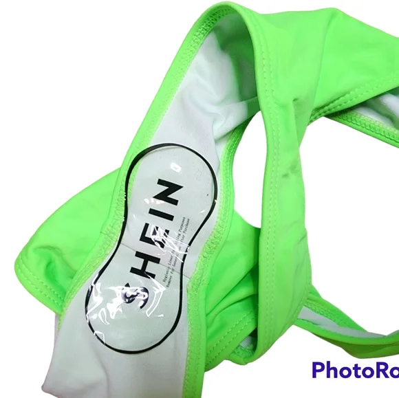 Shein green bikini Swimwear bottom size S - Picture 3 of 3